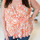 The Orange Swirl Sleeveless Top