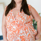 The Orange Swirl Sleeveless Top