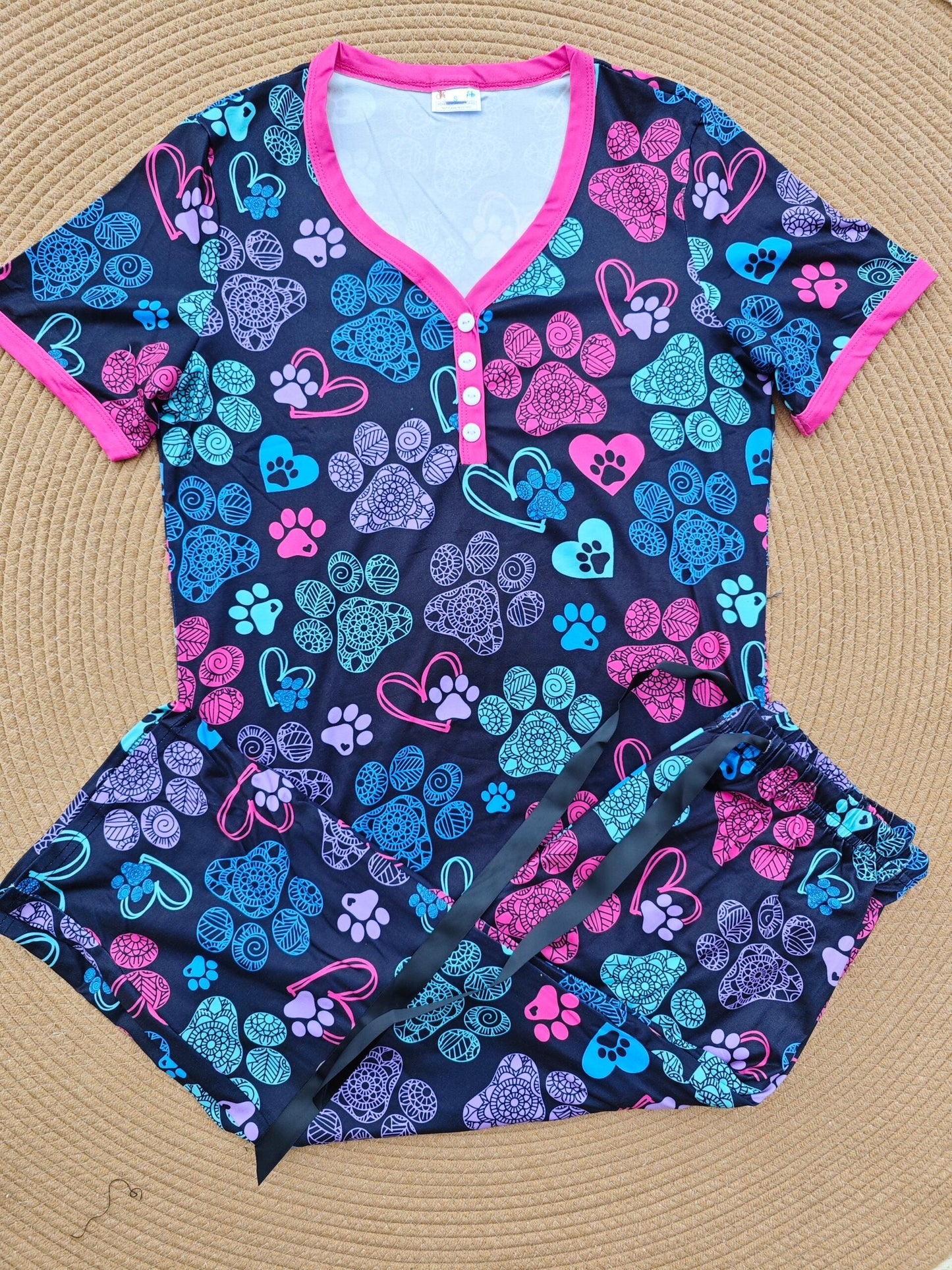 New Capri PJ Set -#1-Paw Love