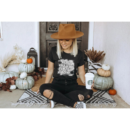 Jesus Christ & pumpkin spice  Graphic Tee