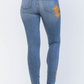 Retro Vibes Judy Blue Patch Skinny Jeans