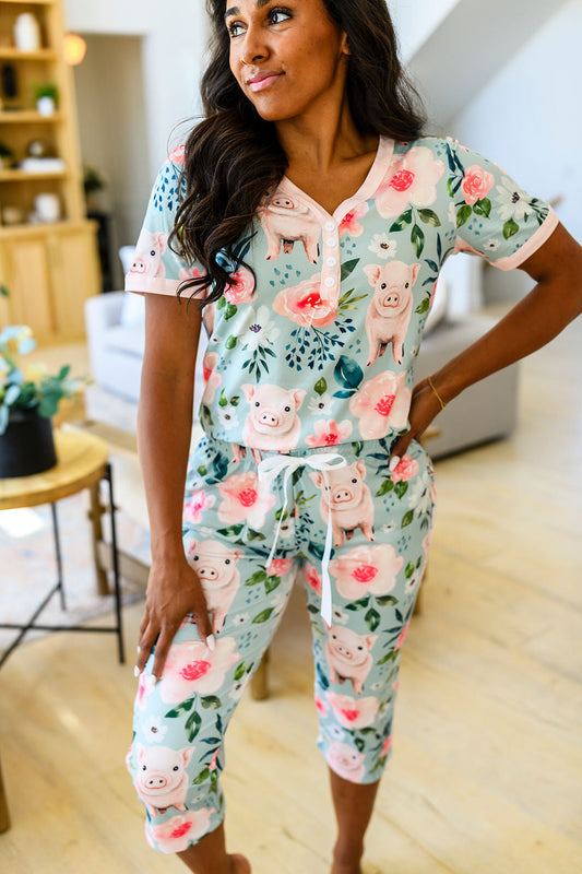 New Capri PJ Set -#2-Piggie