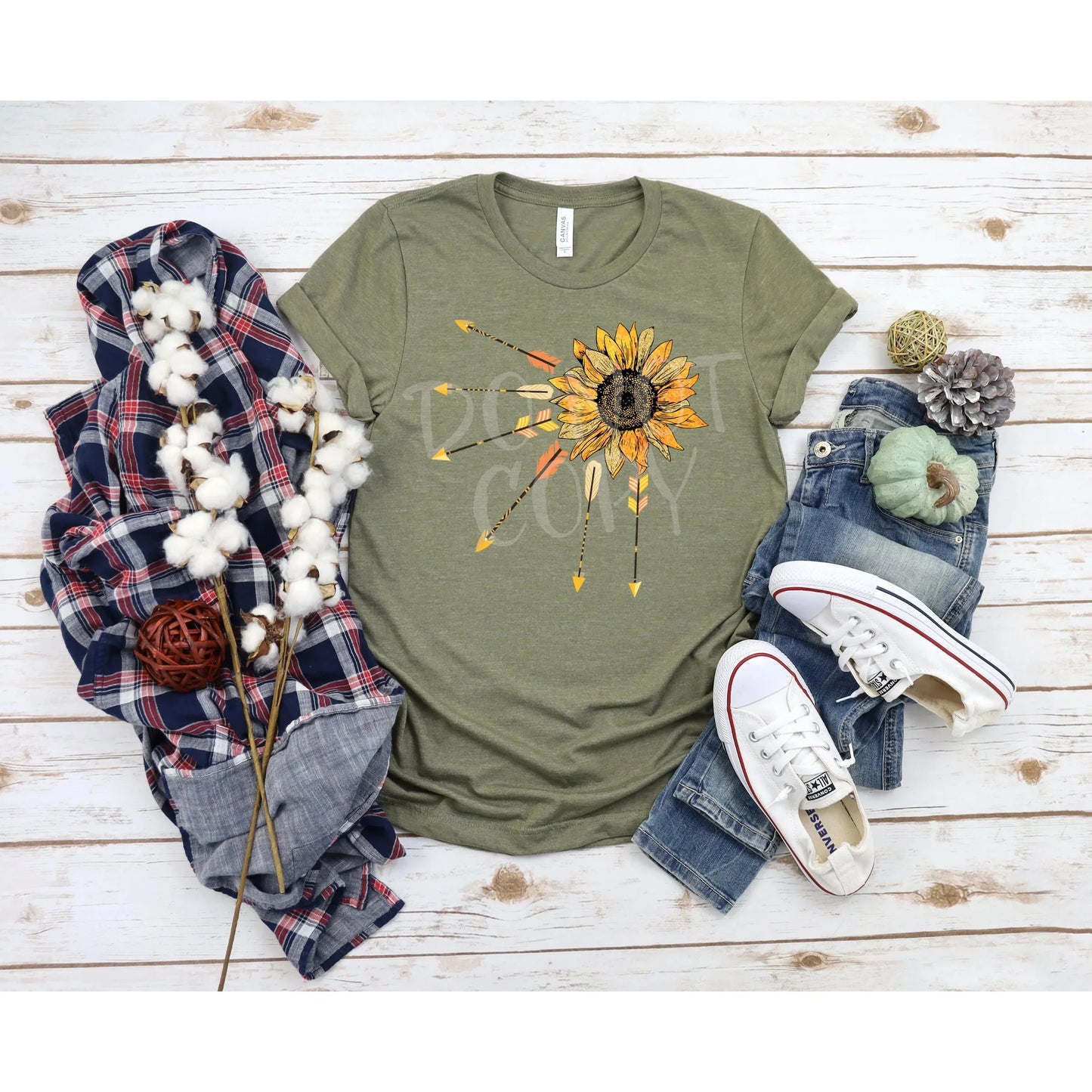 SUNFLOWER WITH ARROWS  Graphic Tee