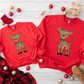 Christmas Reindeer ~ Mommy & Me Graphic RED sweatshirts