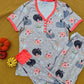 Short Sleeve Jogger PJ Set -#2-Woodland Pumpkin