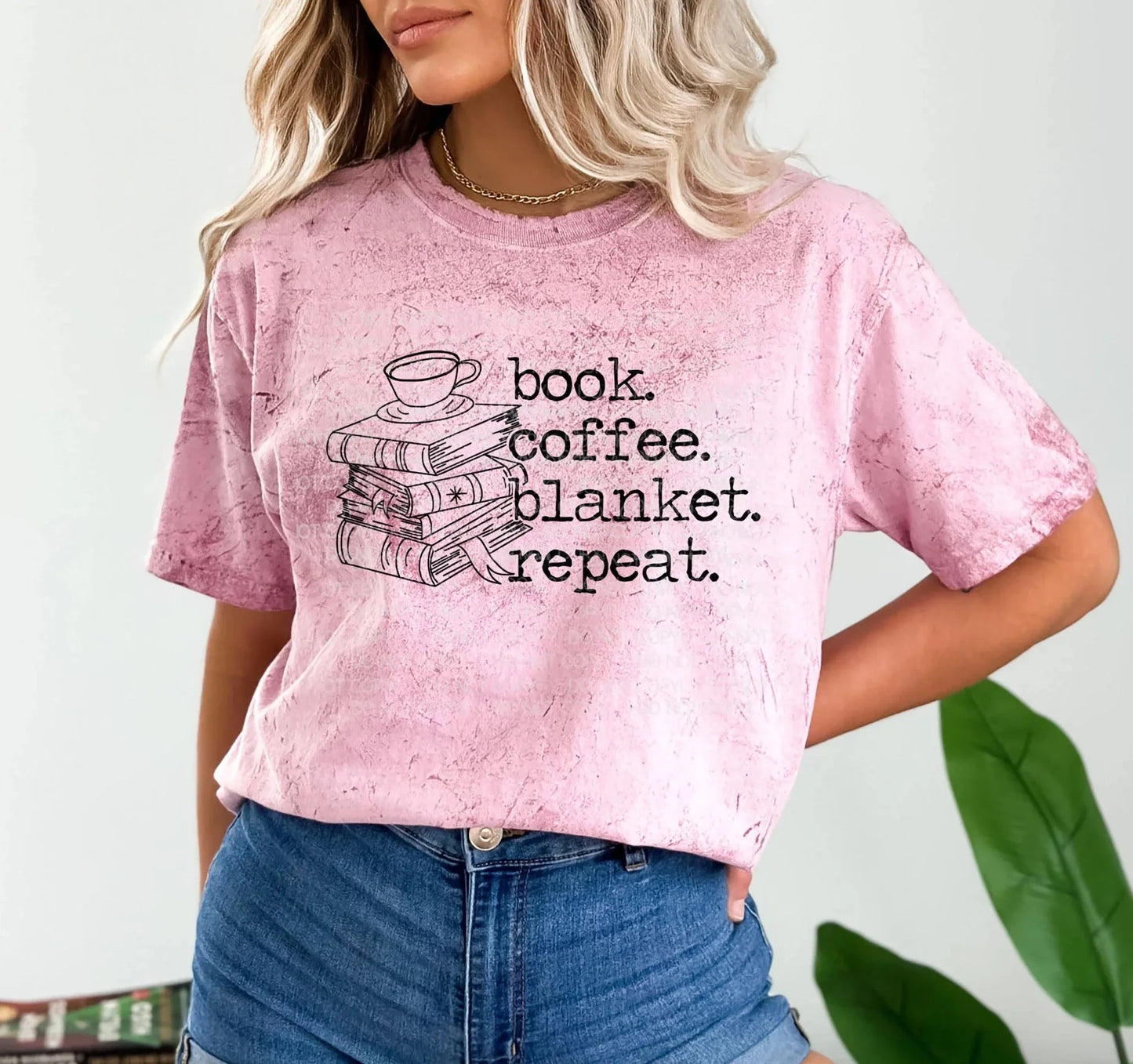 Book Coffee Blanket Graphic Tee