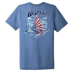 Tailing Sailfish Flag Tee