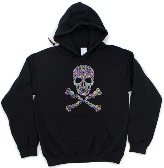 PAISLEY SKULL HOODIE